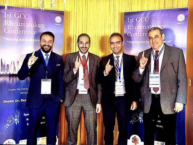Dr. Mohammad Alsaadany at the 1st GCC Rheumatology Conference in Kuwait, 2019