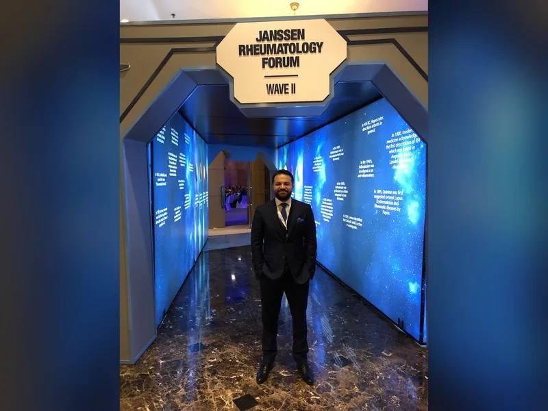 Dr. Mohammad Alsaadany at the Janssen Rheumatology Forum, Wave II
